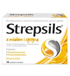 Zdjęcie produktu Strepsils z miodem i cytryną