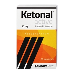 Zdjęcie produktu Ketonal Active – kapsułki 50 mg