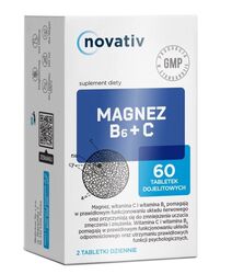 Zdjęcie produktu Novativ Magnez + B6 + C