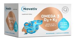 Zdjęcie produktu Novativ Omega 3 D3 + K2