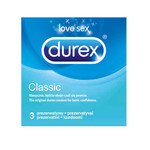 Zdjęcie produktu Durex Classic, prezer, nawilżane, 3 szt